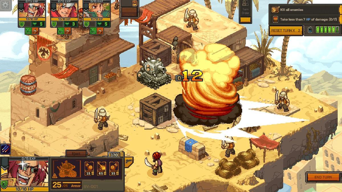 Metal Slug Tactics anuncia lanzamiento en otoño para PC, Switch, PlayStation y Xbox.