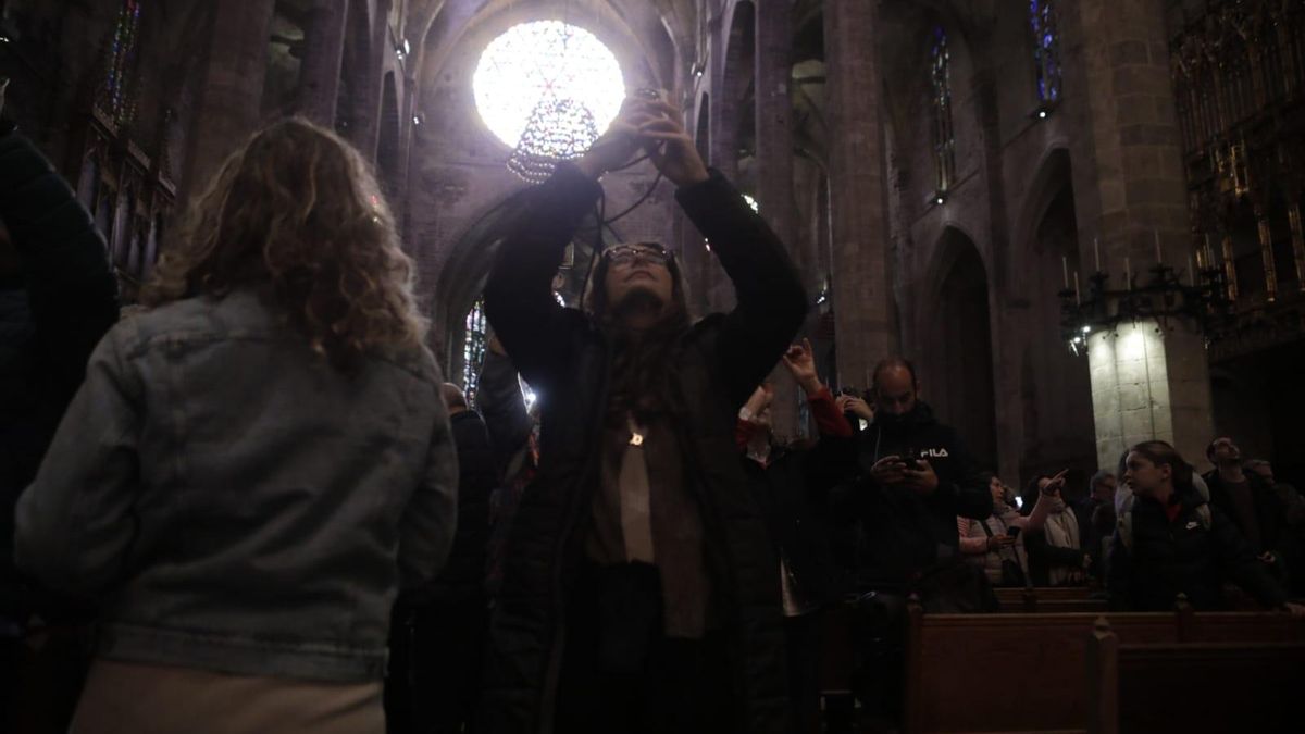 El 'Vuit de la Seu' ilumina la Catedral de Mallorca