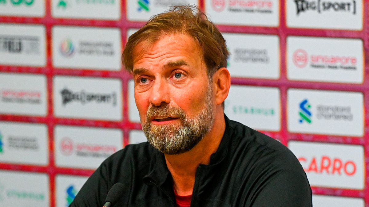 Klopp, entrenador del Liverpool, en rueda de prensa