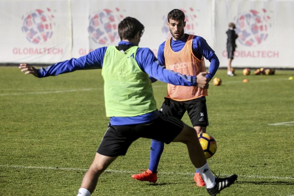 Entrenamiento del Real Oviedo en El Requexón