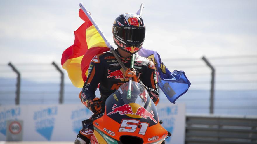 Pedro Acosta se exhibe en Aragón para ganar su segundo Gran Premio