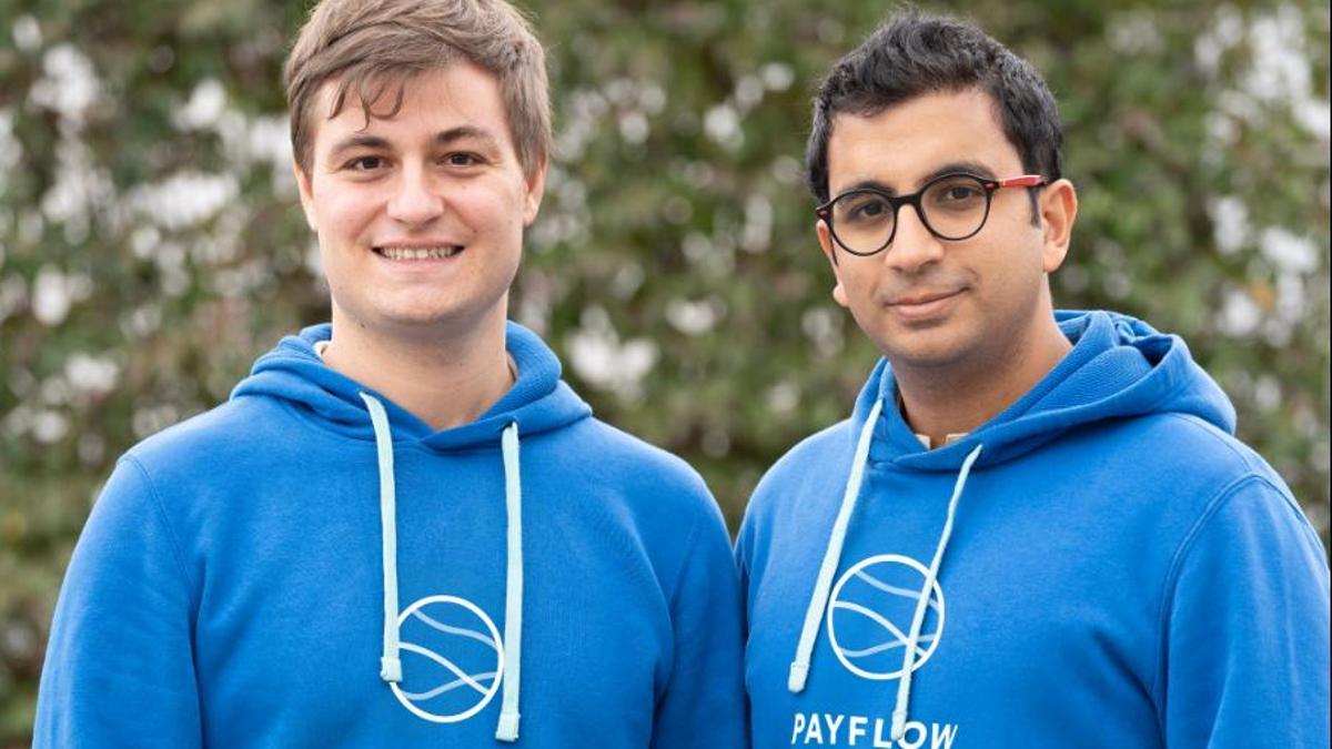 Los cofundadores de Payflow, Benoît Menardo y Avinash Sukhwani.