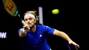 Tsitsipas, durante el partido