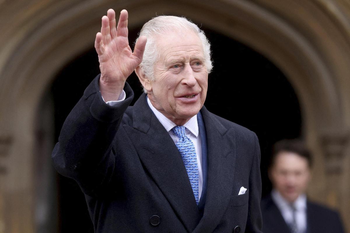 El rey Carlos III reaparece en la misa de Pascua en Windsor