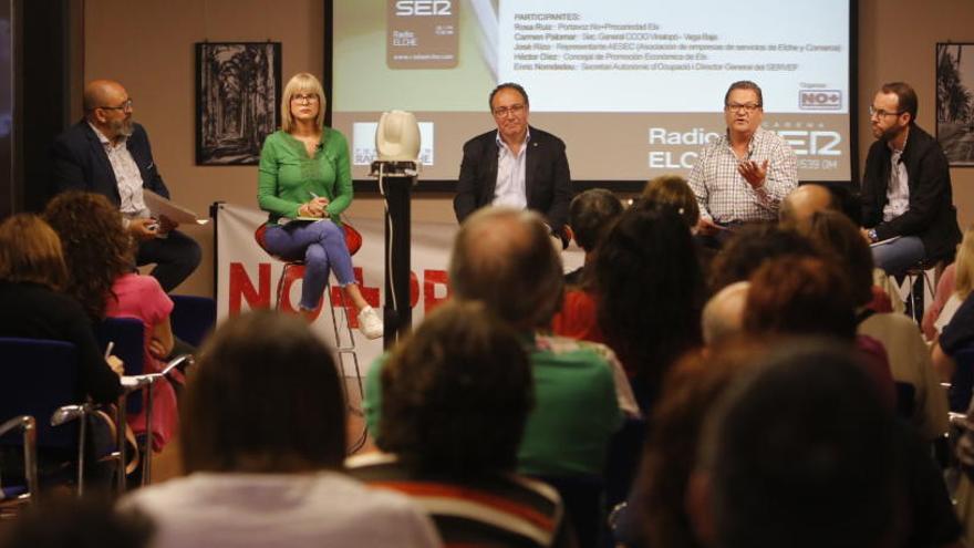 El debate celebrado esta tarde sobre economía sumergida.