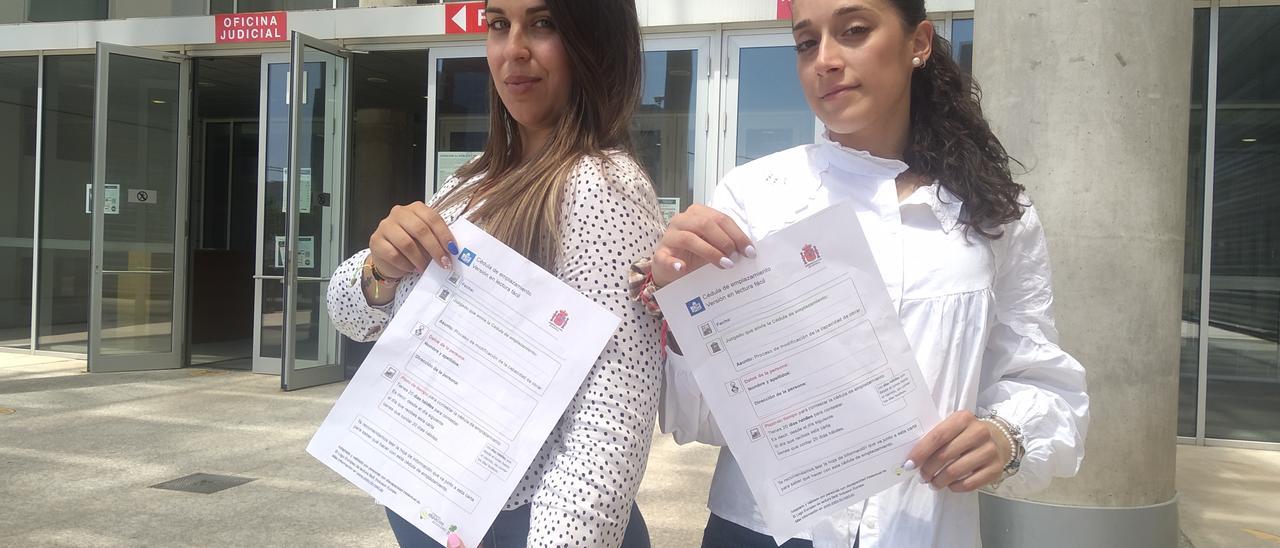 Sara Gómez y María Sánchez, las dos facilitadoras con las que cuenta en la comunidad murciana Plena Inclusión.
