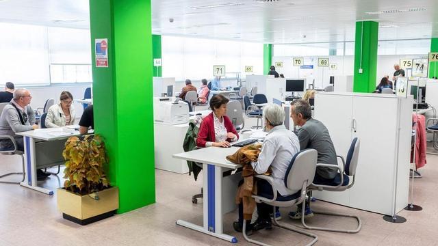 Una oficina de la Agencia Tributaria.