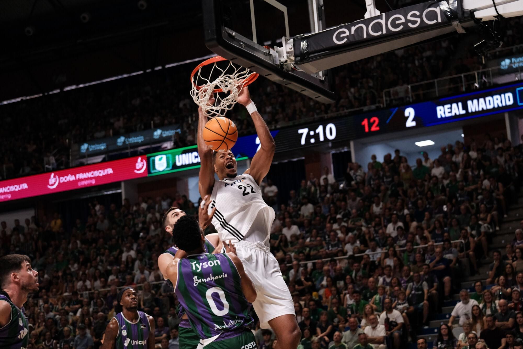 Tercer partido de semifinales de la ACB: Unicaja-Real Madrid
