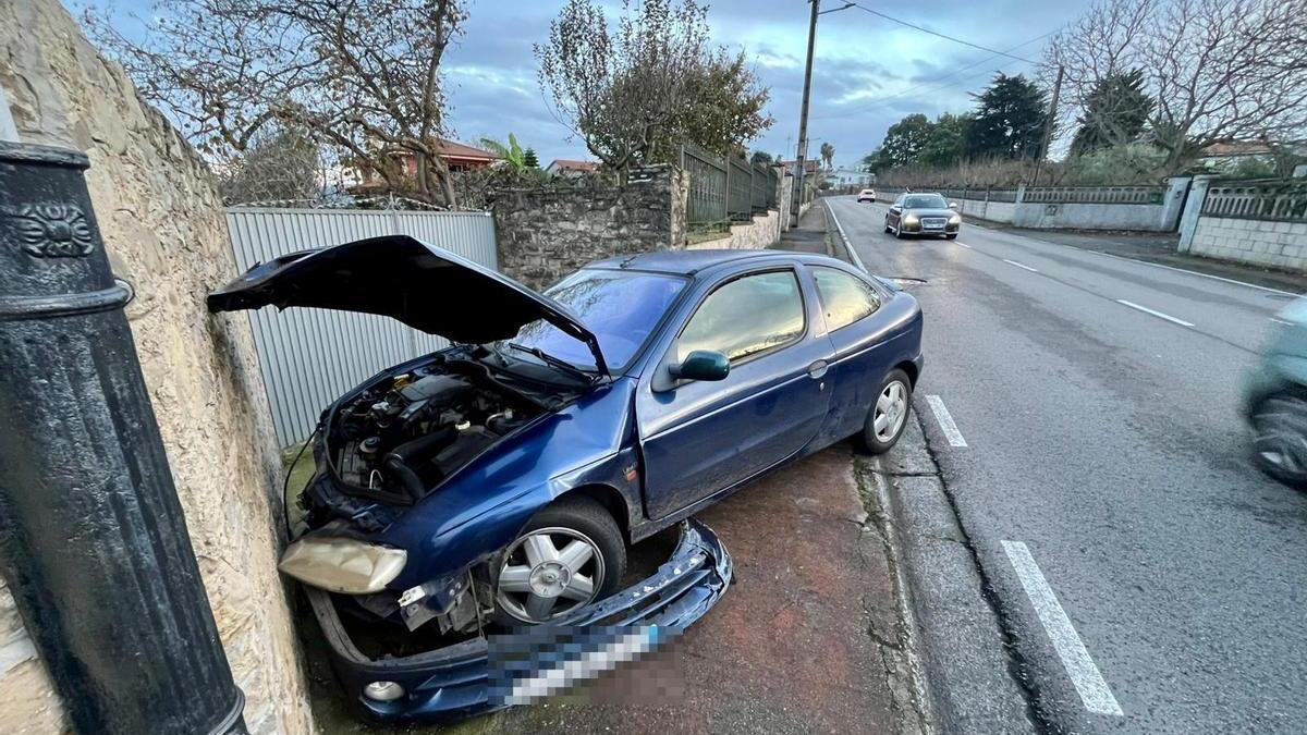 El vehículo accidentado.