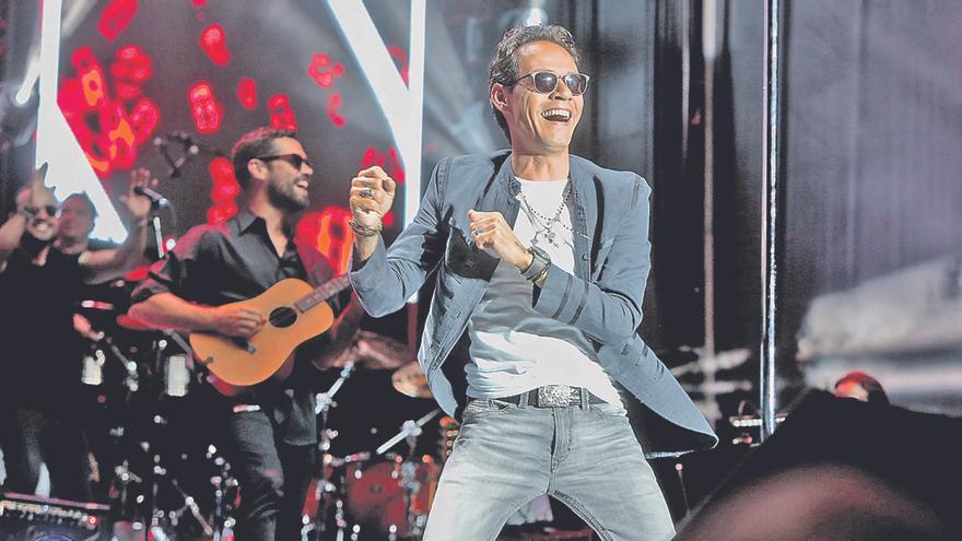 Marc Anthony durante un concierto en Benidorm hace cuatro años.