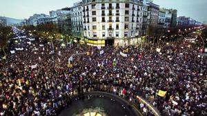 MANIFESTACIÓN PASEO DE GRACIA