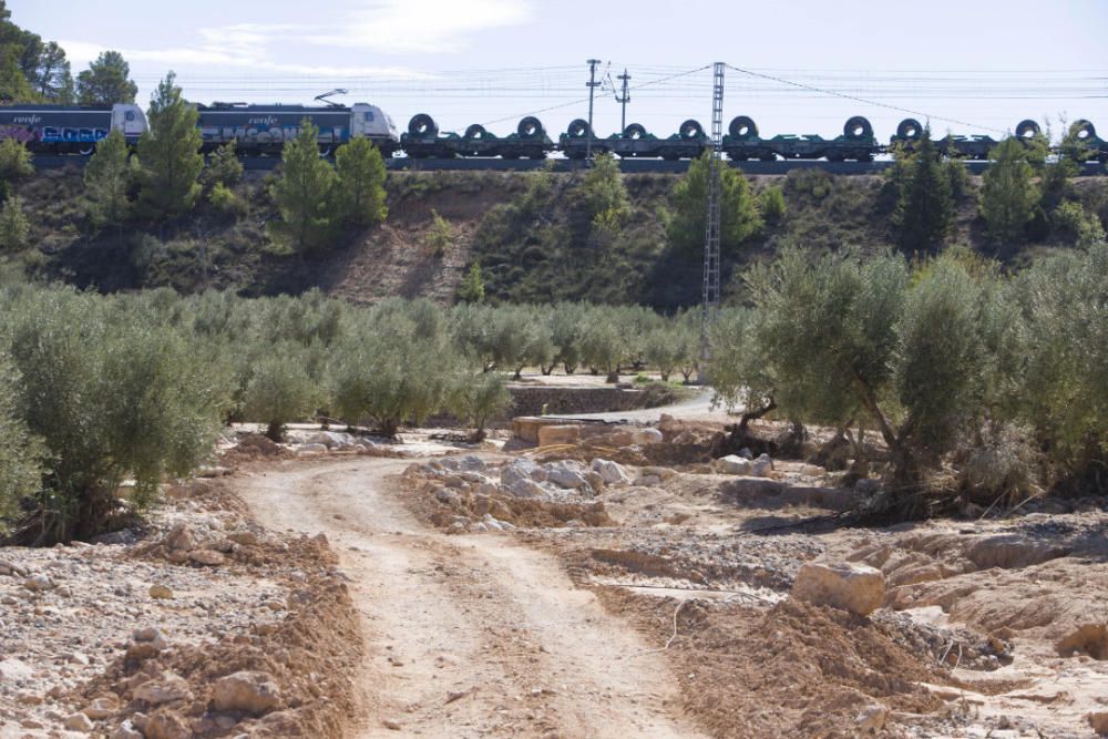 Abren el tramo afectado por las lluvias en la Font de la Figuera