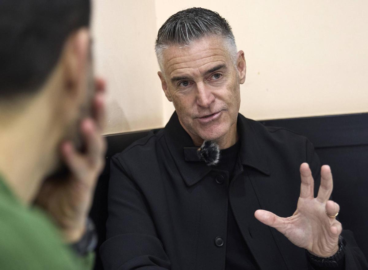 Lluís Carreras, durante la conversación con SPORT