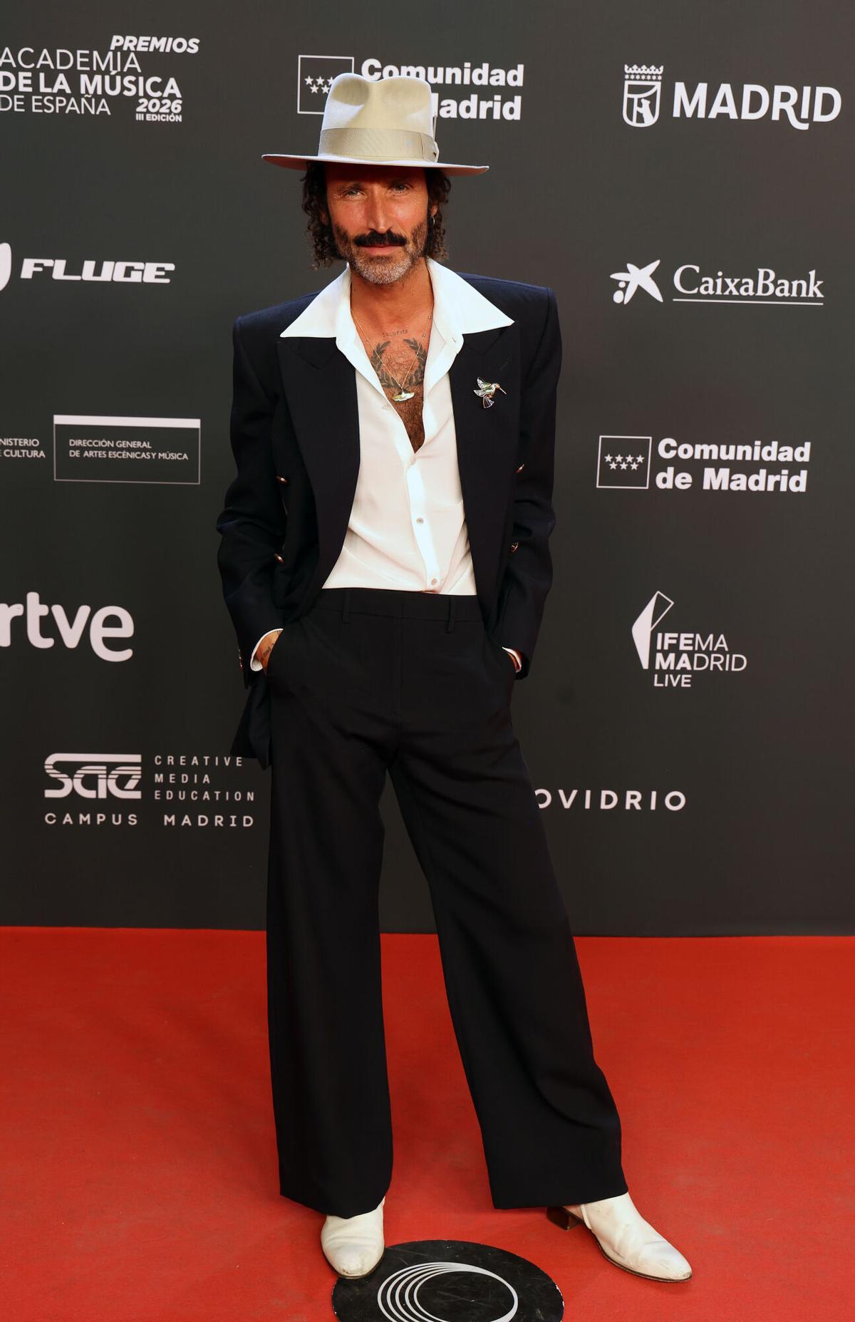 Leiva durante la gala de entrega de los Premios de la Academia de la Música, a 26 de mayo de 2026, en Madrid (España)
