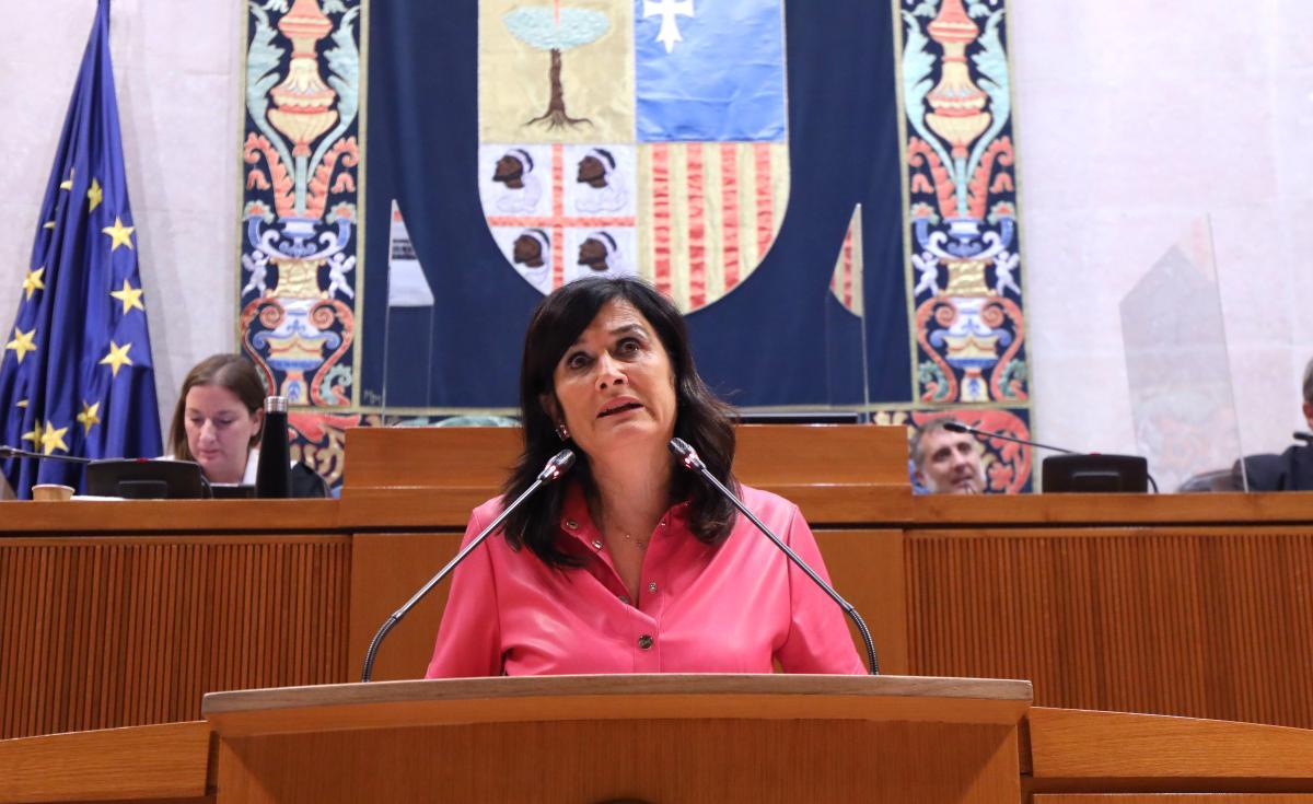 Isabel Lasobras, secretaria general de CHA y portavoz adjunta