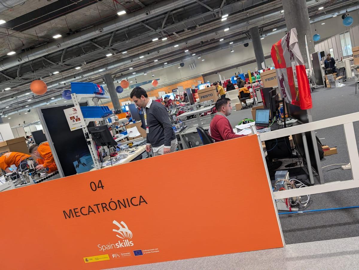 Los zamoranos, durante las pruebas en Ifema.