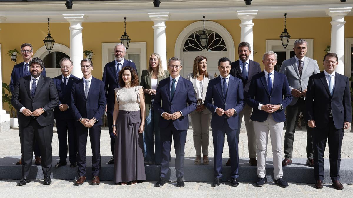 Los barones del PP coordinan hoy con Feijóo su postura sobre financiación autonómica