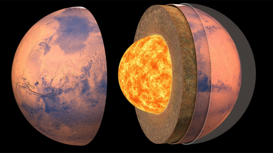 Vemos el interior de Marte por primera vez: es muy distinto al de la Tierra