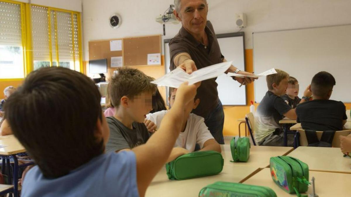 Una clase de un colegio público de Alicante.