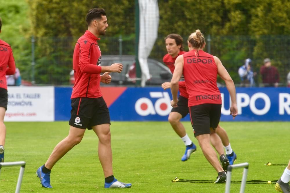 La afición, en la sesión antes de ir a Mallorca