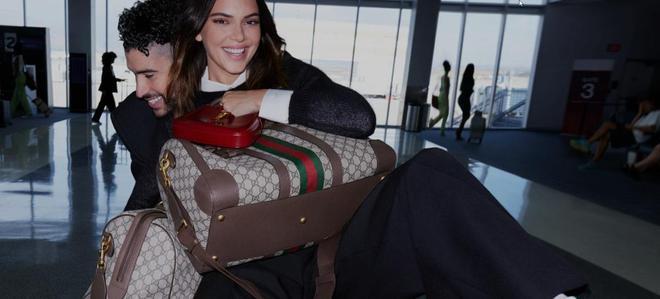Bad Bunny y Kendall Jenner Campaña de Gucci