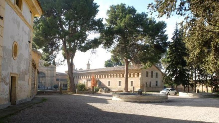Comienzan las obras para convertir el antiguo locutorio de La Cartuja del Aula Dei en zona de visitantes