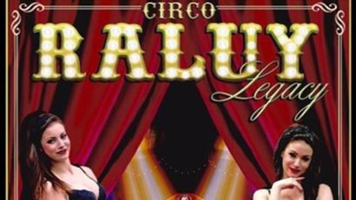 Cartel anunciador del Circ Raluy retirado en Girona.