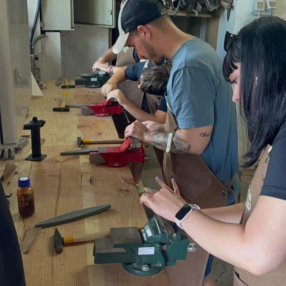 Un momento de uno de los talleres.