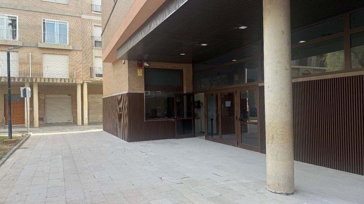 La entrada del remodelado juzgado de Catarroja.