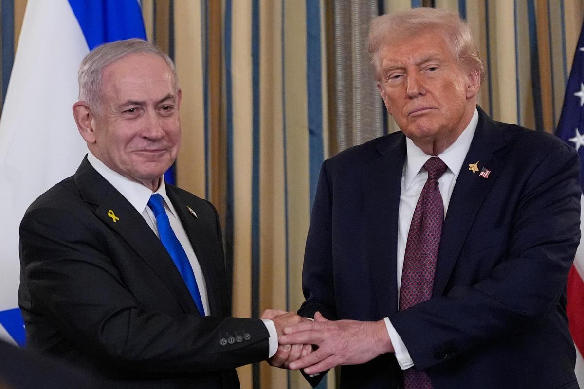 Benjamin Netanyahu y Donald Trump, esta semana en la Casa Blanca.