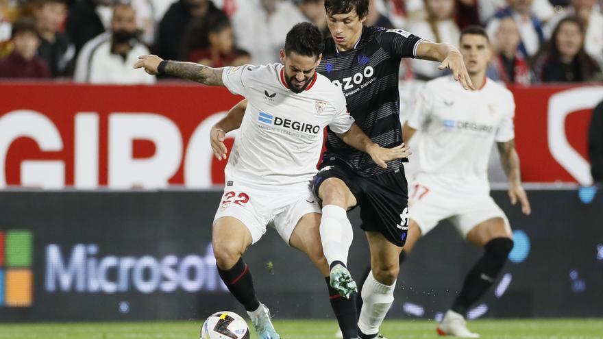 Resumen, goles y highlights del Sevilla 1 - 2 Real Sociedad de la jornada 14 de LaLiga Santander