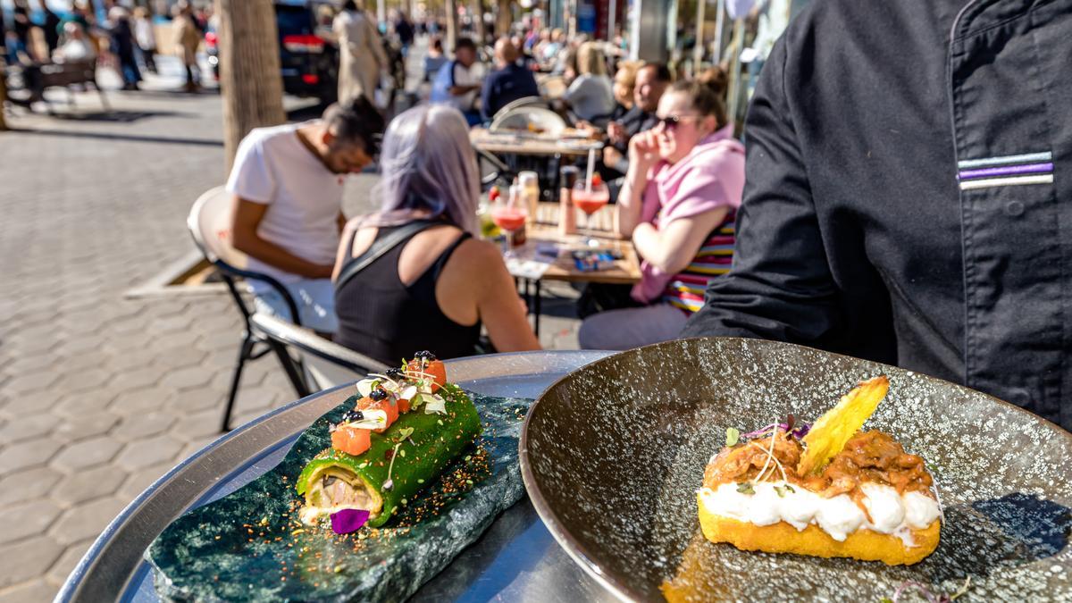 Dos de las tapas que se pueden probar en la ruta hecha por el Benidorm Fest.