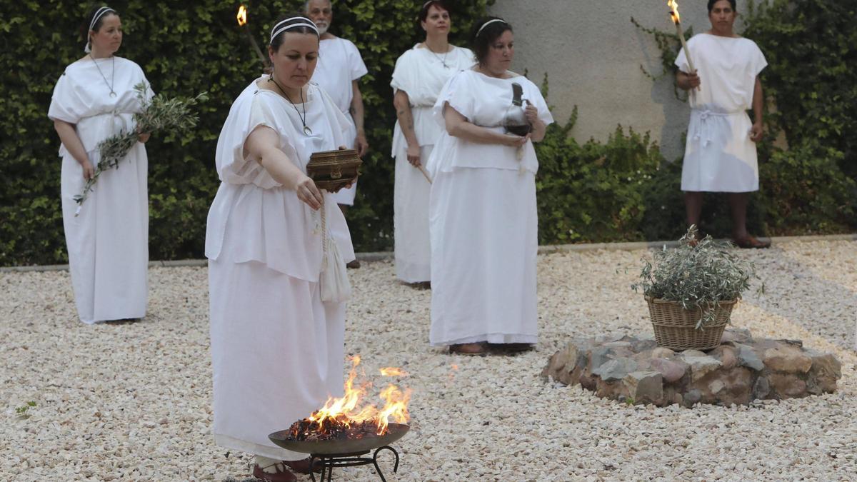 Recreación en la primera Mostra 'Saguntum in Mare Nostrum'.