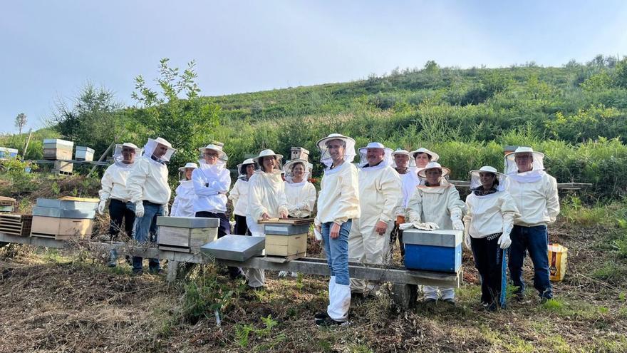 Neste mes de xuño impartíronse tamén un curso de iniciación a apicultura (arriba) e outro de panadería artesá (abaixo).  | // D.P.