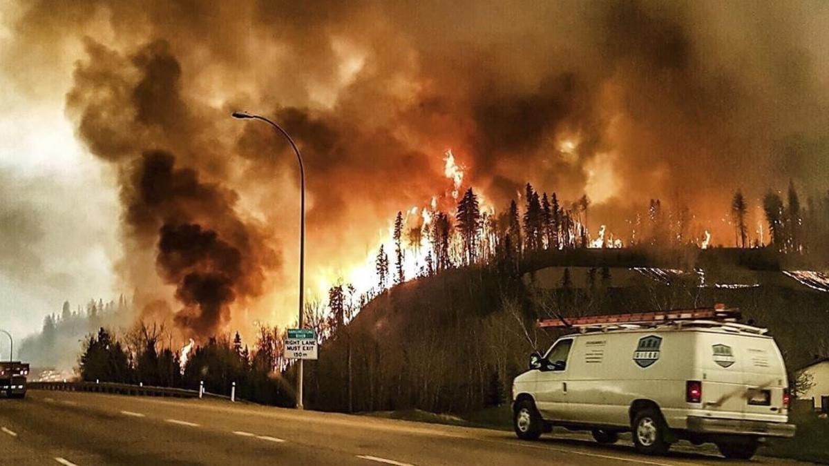 Incendio forestal en Canadá.  Fort McMurray