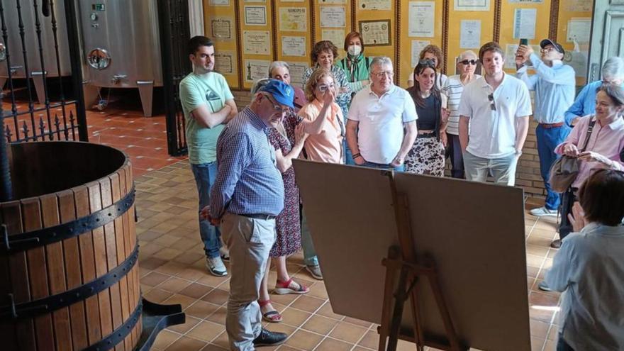 Participantes en una de las rutas do viño. | FDV