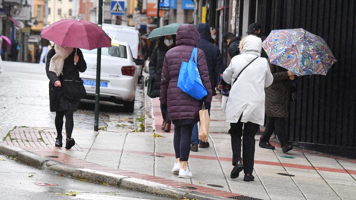 Lluvia en A Coruña.