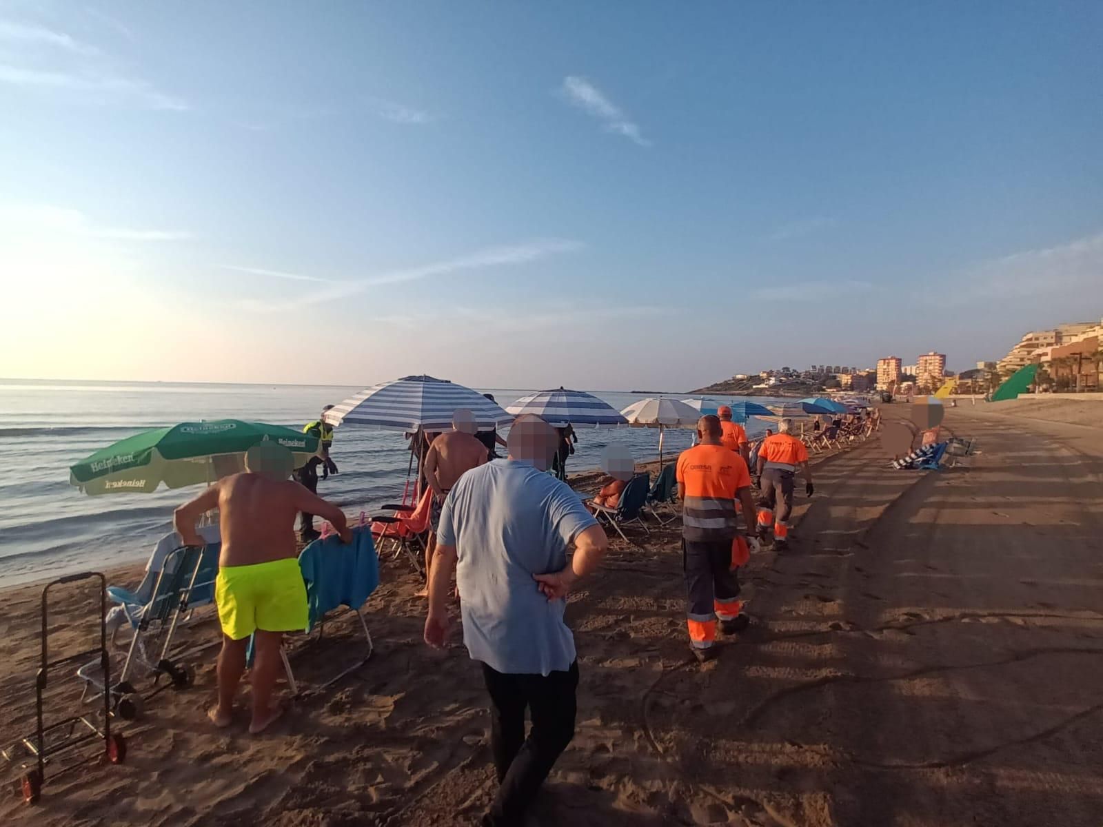 FOTOGALERÍA I Orpesa pone fin a la reserva de primera línea de playa con sombrillas y tumbonas