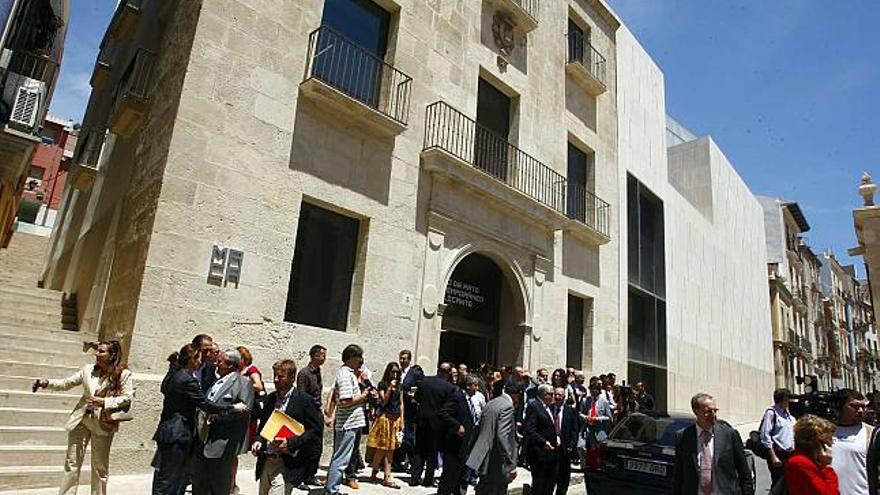 Edificio de La Asegurada, el día de la inauguración de su ampliación, el pasado 31 de mayo.