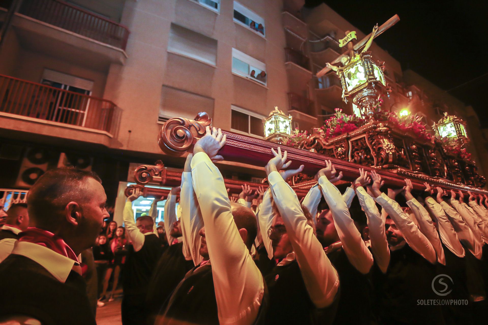 Las imágenes del encuentro del Paso Encarnado en Lorca