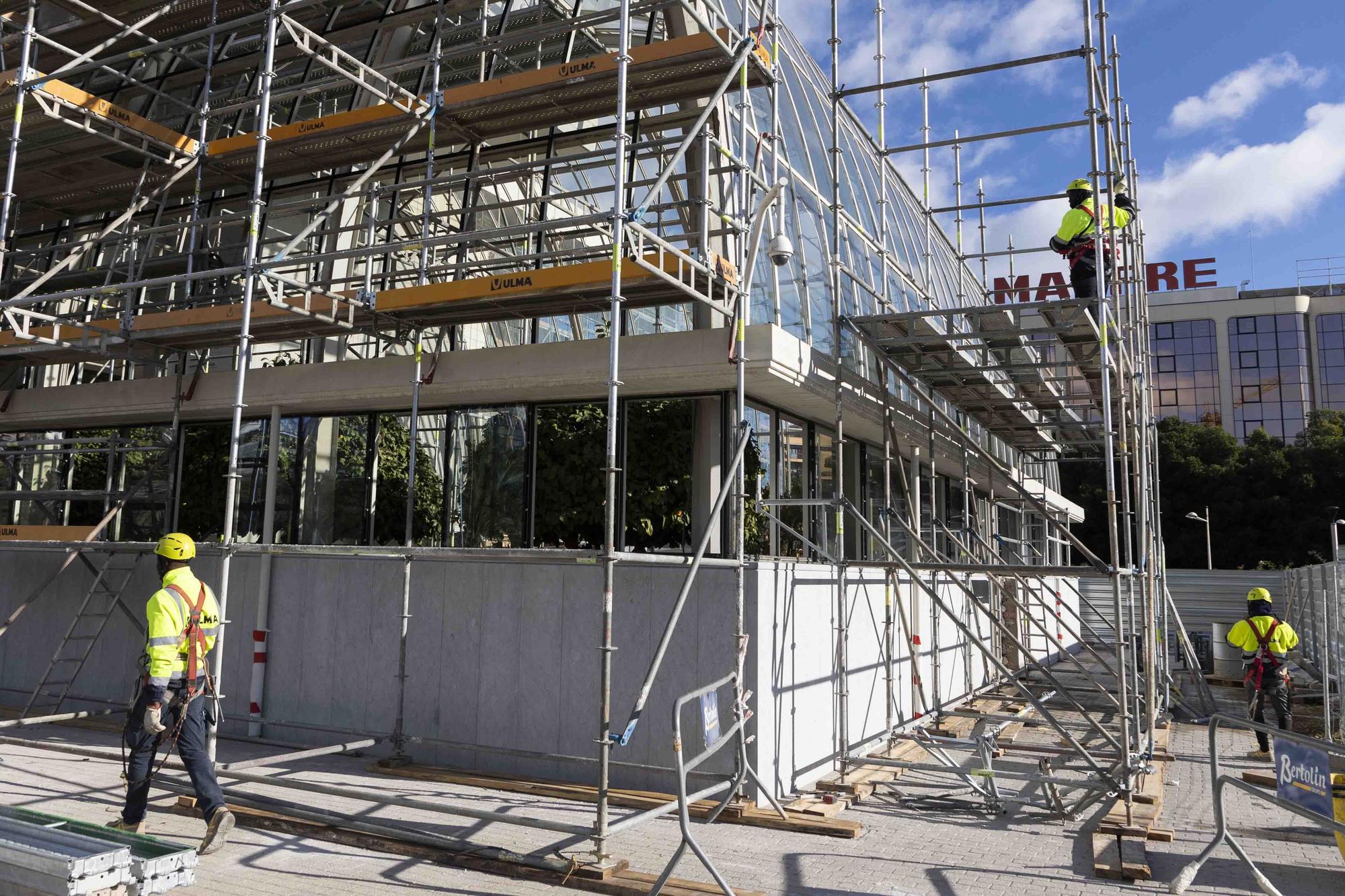 Obras de rehabilitación del Palau de la Música