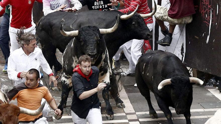 Una imagen de los encierros de San Fermín.