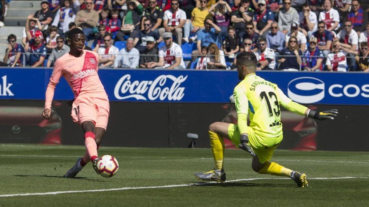 Dembélé se rodó em Huesca