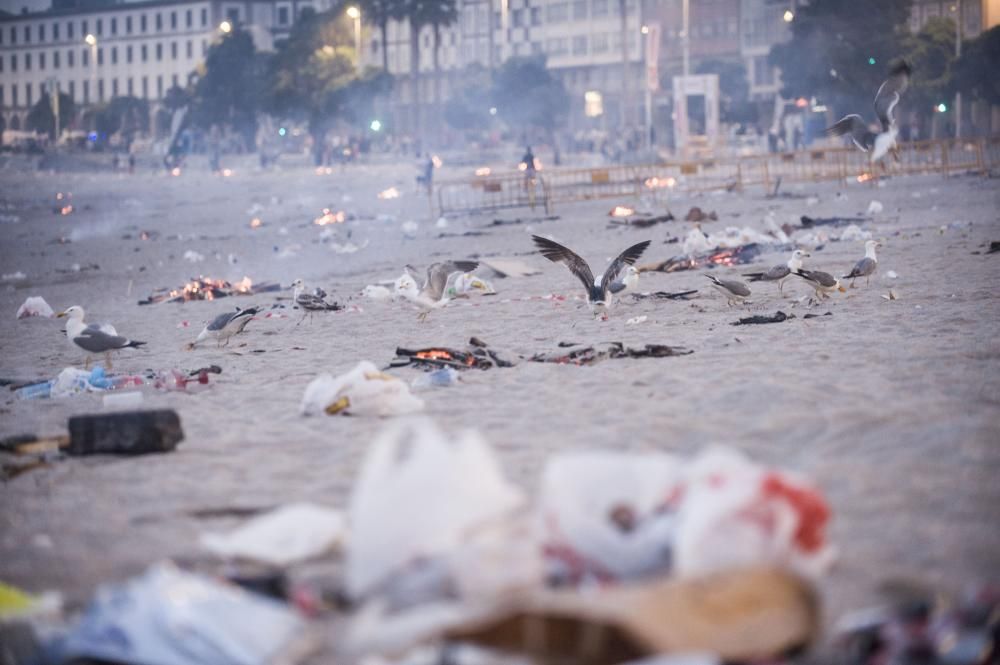 Así transcurrió la noche y amanecieron las playas