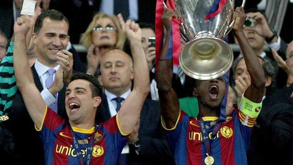 Abidal levantó la última Champions del Barça