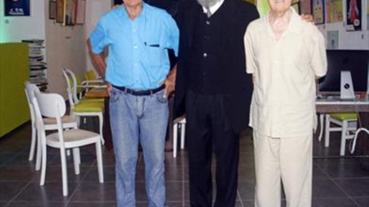 Hugo Acuña, Arseniy Kovalskiy Kova-Gaudí y Feliciano Pla-Xiberta.