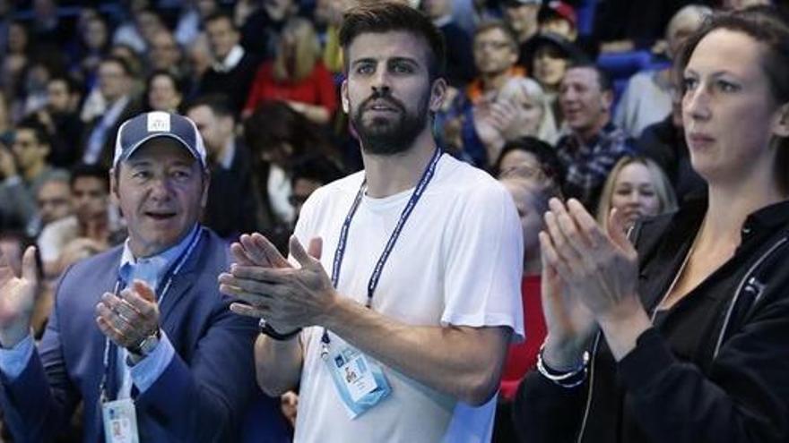 Gerard Piqué, en un partido de tenis.