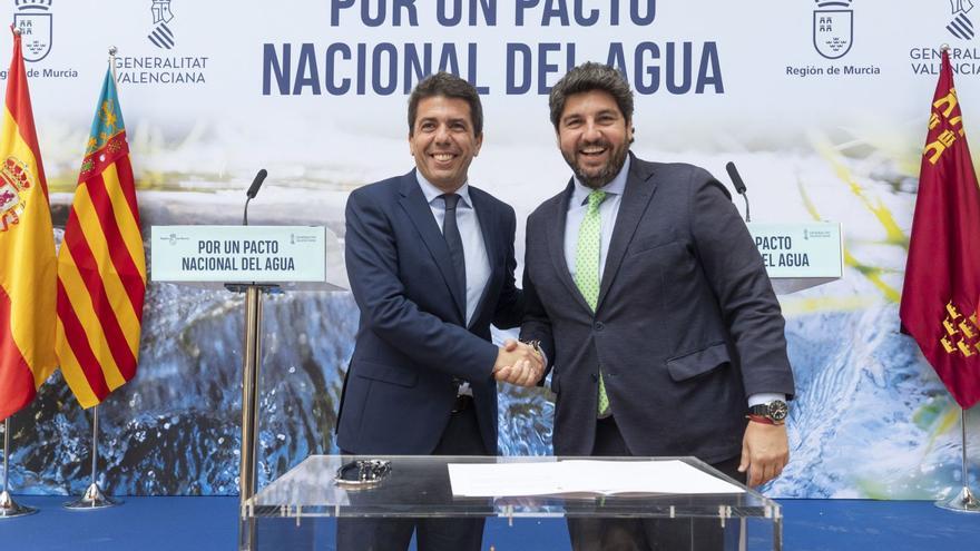 Mazón y López Miras exigen un pacto nacional del agua mientras Page les amenaza con más protección del Tajo