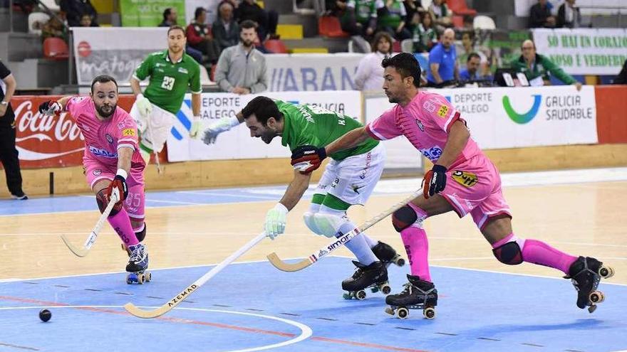 Henrique Magalhães, defendido por Emanuel García en el partido de la primera vuelta.