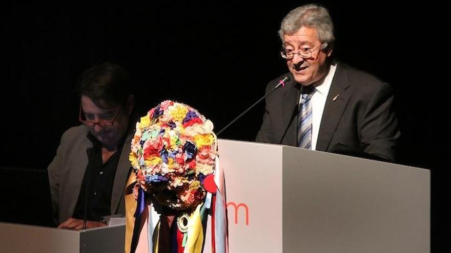 José Manuel Molina Gámez y, en segundo término, Pepelu Ramos, durante la conferencia.